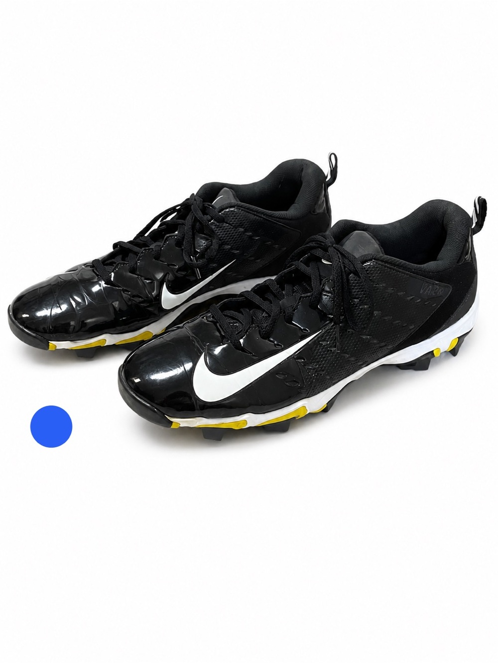 Nike Vapor Keystone 2 Low Baseball Cleats Black White Men’s Size 13